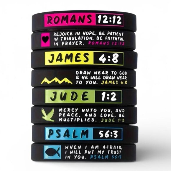 Jewelry - NEW - FAITH COLOR NEON VERSE BRACELETS - 4 COLORS OPTIONS (1PC)